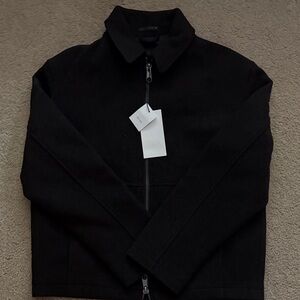 Zara Men's Black Zip-Up Sweater